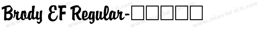 Brody EF Regular字体转换